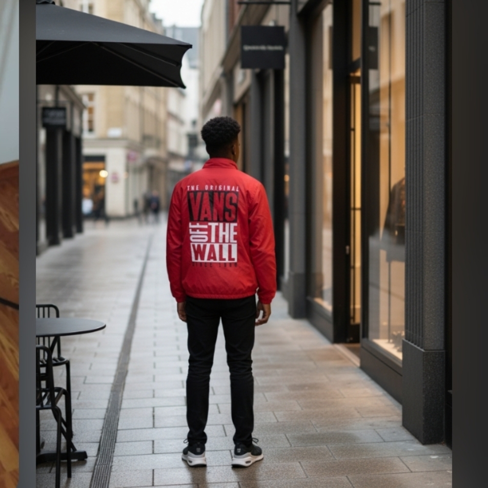 Vans Bold Red Bomber Jacket